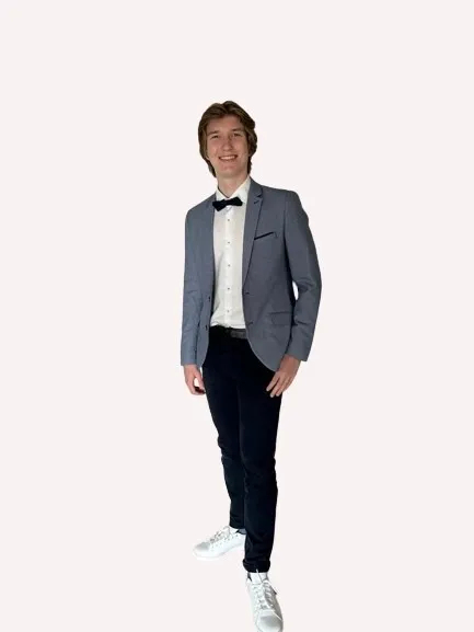 Licht blauwe blazer
