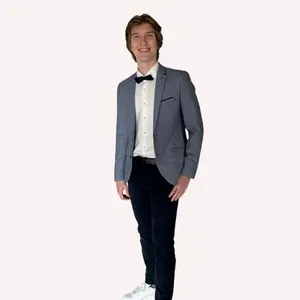Licht blauwe blazer